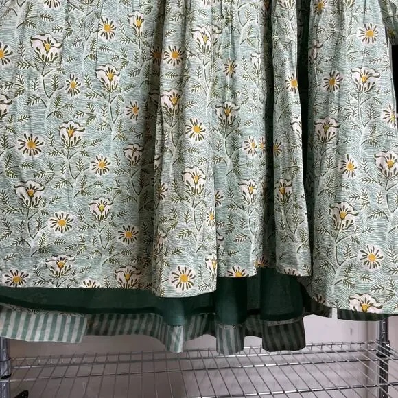 Pink Chicken Sage Green Floral Midi Dress - Picture 6 of 12